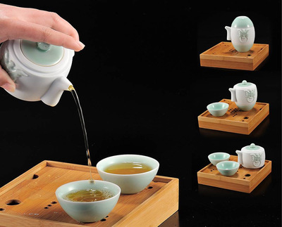 玉青瓷茶器·天一壶 一壶承雅韵，杯盏映匠心